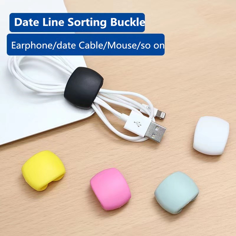 Cable Staple Clip - Силиконовый органайзер для кабелей, устройство для