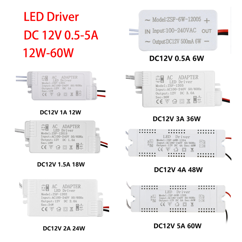 Home Improvement Loan - AC 100-240V to DC 12V Светодиодный