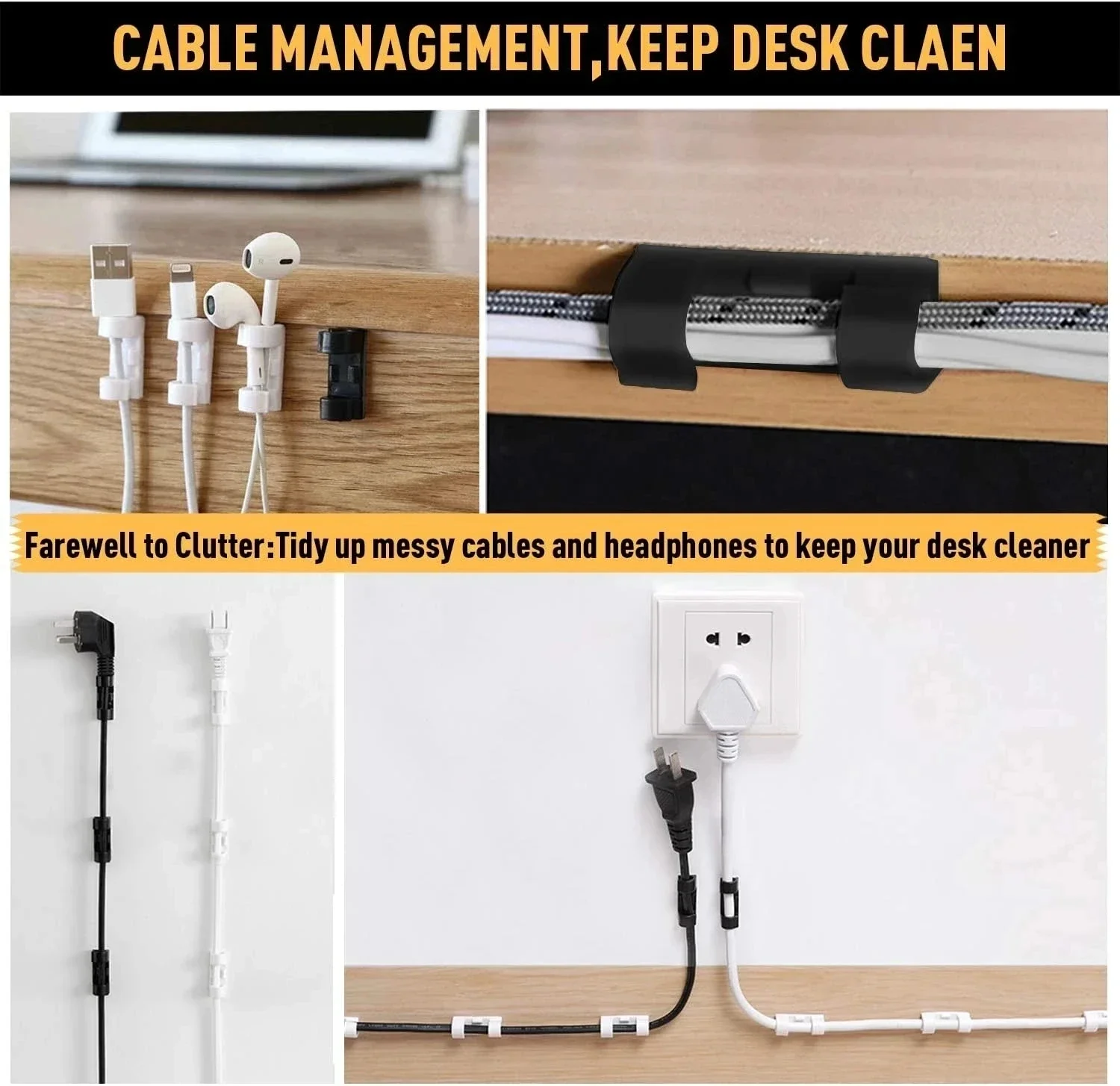 Органайзер для кабелей, самокл – обзор и цена Cable Staple Clip