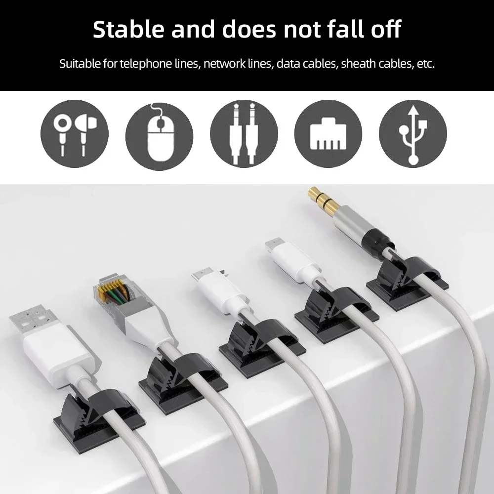 Клейкий органайзер для USB-каб – обзор и цена Cable Staple Clip