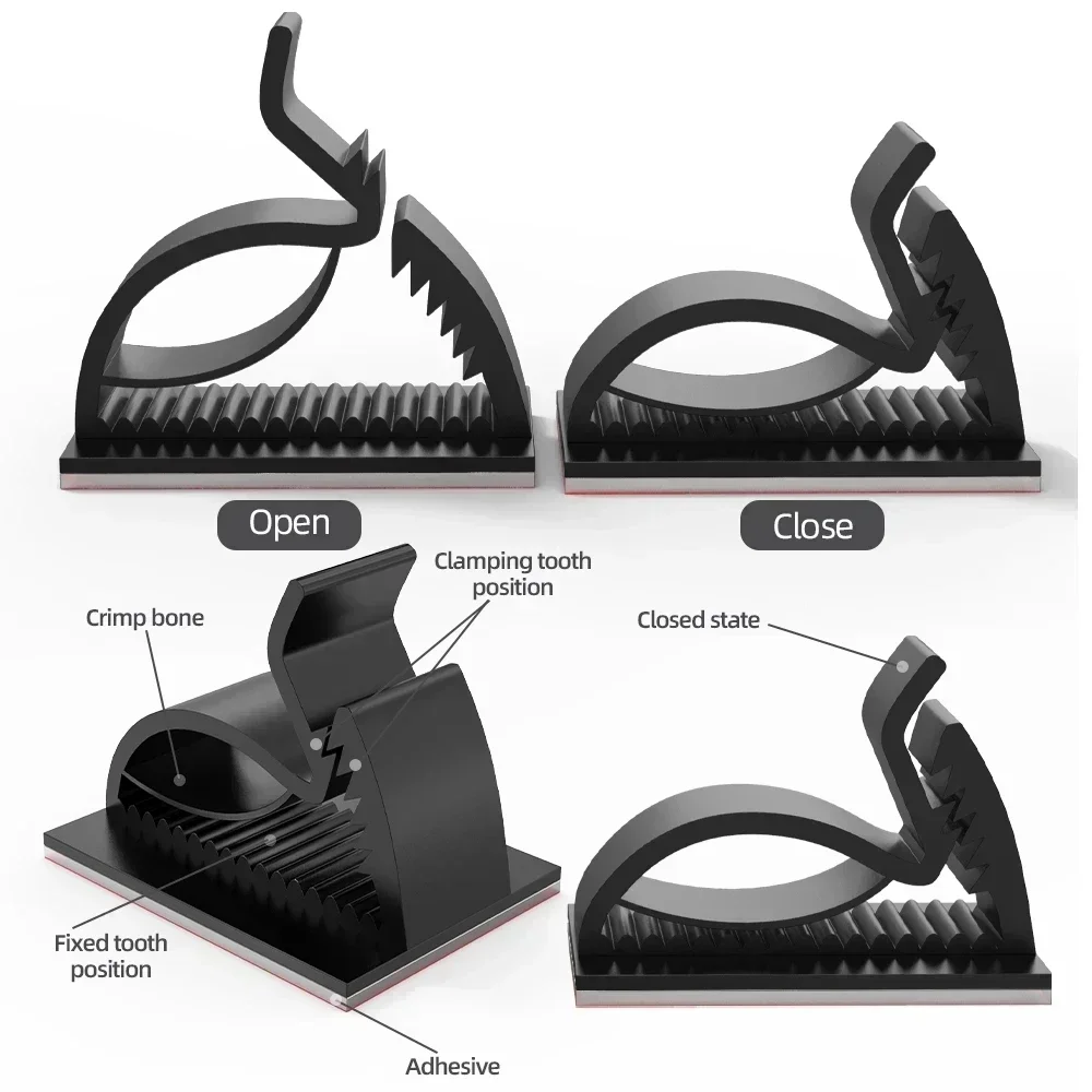 Клейкий органайзер для USB-каб – обзор и цена Cable Staple Clip